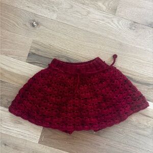 Misha Puff wool skating skirt
